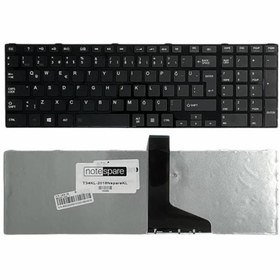 Resim Notespare Toshiba ile Uyumlu Satellite C855-1MW, C855-1MZ, C855-1N0, C855-1N1 Klavye Çerçeveli Siyah TR 