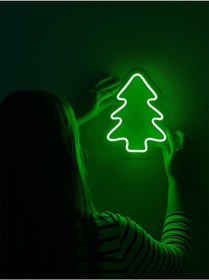 Resim HYL Neon Led Işıklı Yıl Başı Ağacı 