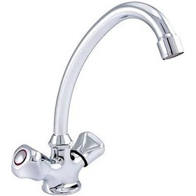 Resim Polisu P-029 Klasik Kuğu Evye Bataryası Krom 