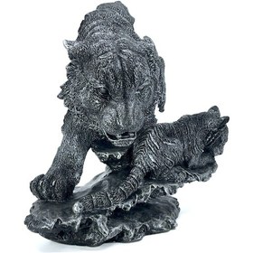 Resim Kaplan Ve Yavrusu Biblo Heykel 