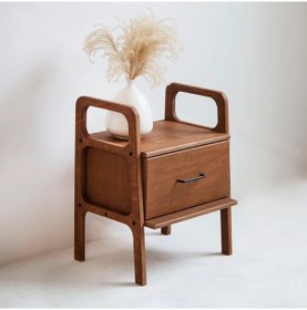 Resim Woodesk Gece, Ahşap, Çekmeceli Komodin, 50x65 Tik Renk 