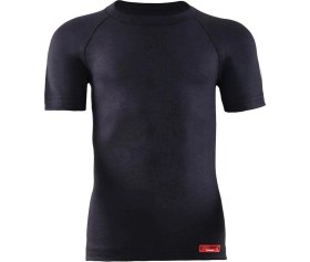 Resim BlackSpade 9267 2.seviye Kısa Kollu Termal İçlik Siyah Viskon Kız Çocuk İçin Yüksek Performans 