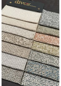 Resim Side Serisi Premium Kalite Silinebilir Dokuma Döşemelik Kumaş Gri - Beyaz 