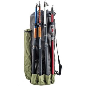 Resim Euro Fish Kamış Çantası Boru Tipi Haki-Siyah 80 cm (38006) 