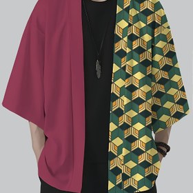 Resim Erkekler için Günlük Anime Esintili Geometrik Baskılı Karate Gi Gömlek - Hafif Nefes Alabilir Polyester, Rahat Kesim, Ön Açıklık Tasarımı, Siyah/Sarı/Yeşil Renk Bloğu, Tüm Sezonlara Uygun, Makinede Yıkanabilir, Karate Ekipmanı, Anime İlhamlı Tasarım, Çin Boyutu, Lütfen Boyut Rehberini Dikkatlice Kontrol Edin 