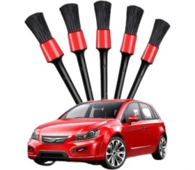 Resim Dekofon 5 Adet Oto Detaylı Temizleyici Araç Içi Temizlik Fırça Seti Koltuk Döşeme Kapı Toz Alma Fırçası 