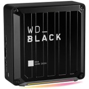 Resim WD BLACK 2TB D50 GAME DOCK NVMe RGB Thunderbolt 3 3.5 Siyah Taşınabilir SSD 