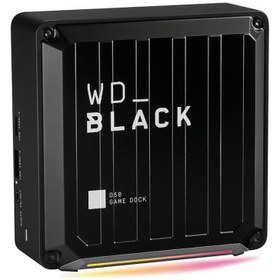 Resim WD Black D50 Game Dock WDBA3U0020BBK-EESN RGB Thunderbolt 3 2 TB Taşınabilir Gaming NVMe SSD 