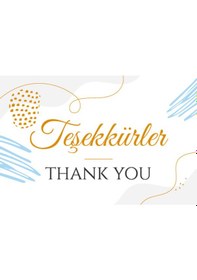 Resim Ny Teşekkür Kartı 500 Adet 