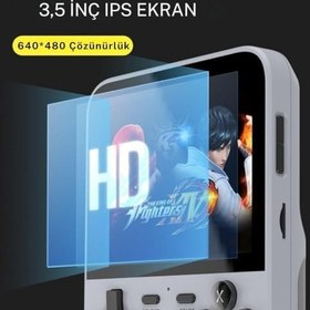 Resim Cosmostech D007 Plus Android Taşınabilir Retro El Atarisi 10.000+ Oyun Yeşil 