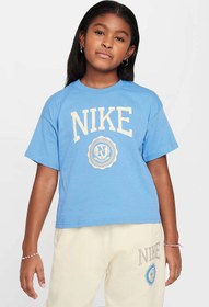 Resim Nike G NSW TEE GRAPHIC STAR Mavi Kız Çocuk Kısa Kol T-Shirt 