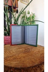 Resim EFE DERİ Şeritli Deri Dikişli Araç Ruhsat Kılıfı Kabı Oto Ruhsat Koruyucu 