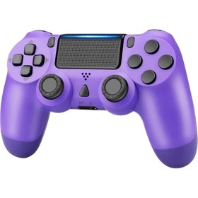Resim Ps 4 Joystick Tablet Telefon Pc Uyumlu Titreşimli Oyun Kolu Mor 