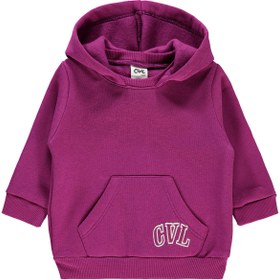 Resim Civil Baby Kız Bebek Kapüşonlu Sweatshirt 6-18 Ay Mor 