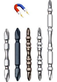 Resim Ph2 Manyetik Yıldız Vidalama Ucu S2 Krom Nikel Çelik 5 Parça Set 