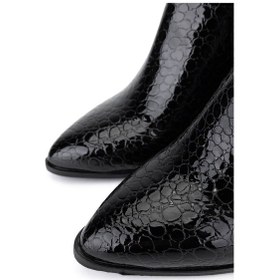 Resim Tamer Tanca Kadın Hakiki Deri Siyah Topuklu Bot 1081 003 Bn Bot Sk25-26 Sıyah Bnck Siyah 