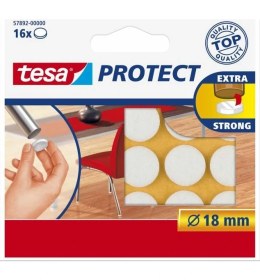 Resim Tesa Zemin Koruyucu Daire Keçe 18 mm 16'lı Beyaz X4 Adet 