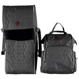 Resim Bebek Taşıma Seti Portbebe & Anne Bebek Bakım Çantası Gri 