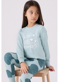 Resim Rolypoly Kız Çocuk Mavi Pijama Takımı Rp3470-c-v2 Mavi 