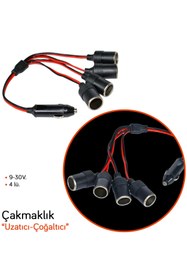 Resim Carub Çakmaklık Uzatıcı 9-30V Dişi 4 lü BR1700816 