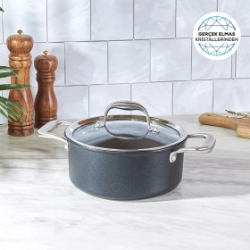 Resim Karaca BioDiamond Pro İndüksiyon Tabanlı Tencere 20 cm 2,9 Lt 