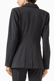 Resim Sculpted Blazer, Kadın Zarif Bel Kesimli-Modern Şık Ceket - Kahverengi / S 