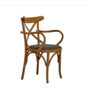 Resim Bengimobilya Sandalye Zus244 Çıta Çapraz Sırtlık Model Oval Tam Kolçak Oturum 