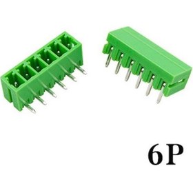 Resim Geçmeli Klemens 6 Pin 3.81mm Erkek 90 Derece 