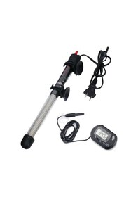 Resim Moveevo Akvaryum Otomatik Isıtıcı Ve Termometre Seti - 50w, 20-34 C Ayarlanabilir, Tamamen Sucuz, Güvenli Isı Regülasyonu Abd Prensi 