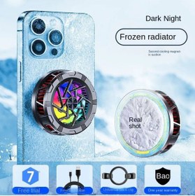 Resim RabbitTech Tüm Cihazlara Uyumlu Manyetik Cep Telefon Soğutma Fanı Radyatör Soğutucu 