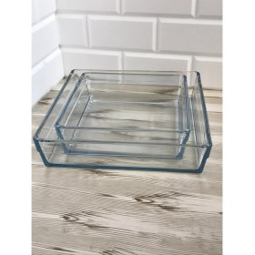 Resim Paşabahçe Premium 2'li Kare Borcam Seti (Büyük + Küçük) 