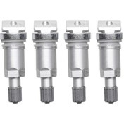 Resim Symbee Jeep, Volvo, Jaguar İçin Alüminyum Tpms Lastik Basınç Sensörü Valf Seti - 4'lü Paket 