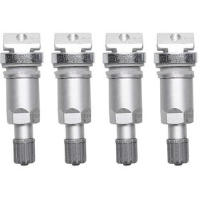 Resim Symbee Jeep, Volvo, Jaguar İçin Alüminyum Tpms Lastik Basınç Sensörü Valf Seti - 4'lü Paket 