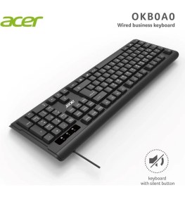 Resim Acer OAK-0A0 Siyah Kablolu Sessiz Tuşlu Klavye (Caps Lock) (Kablo Uzunluğu 1.50Cm) Caps Lock 