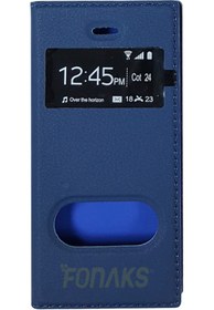Resim FONAKS Sony Xperia C4 E5303 Pencereli Kapaklı Kılıf Laciver 