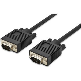 Resim Digitus AK-310103-030-S 3 mt VGA To VGA Erkek-Erkek AWG28 3coax/7c Siyah Görüntü Kablosu 