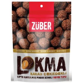 Resim Züber lokma kakao nibs kaplı meyve topu 96 gr 