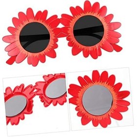 Resim Himarry Kırmızı Papatya Şekilli Parti Gözlüğü 18x10 CM 