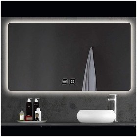 Resim DNR Mirror 75x105 Cm Buğu Yapmayan Dokunmatik Beyaz Ledli Dikdörtgen Banyo Aynası 