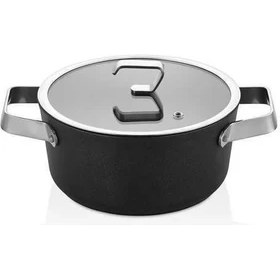 Resim Oms Ekstra Güçlü Biogranit Tencere 22 cm | 3,5 Litre | Indüksiyon Tabanlı | 10 Yıl Garantili 