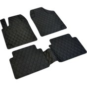 Resim Space Pufi Kauçuk Paspas Diamond Line Siyah / TEPAY26 