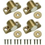 Resim Mobilya Gardırop Dolapları İçin 4 Tepsili Dolap Kapı Mıknatısları Manyetik Kapı Kilitleri Manyetik Kapı Kapatıcıları 