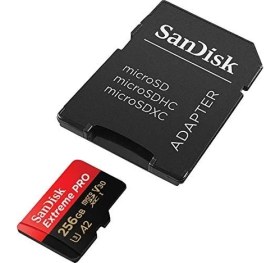 Resim Uray Home 256 GB Extreme Pro Microsdxc Kartı + Sd Adaptörü + Rescuepro Deluxe, 200 Mb/sn'ye Kadar, A2 App Performance, Uhs-I, 10, U3, V30 