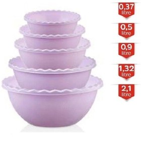 Resim 5 Li Tırtıllı Yuvarlak Badya Royaleks-mrd809 Renkli 