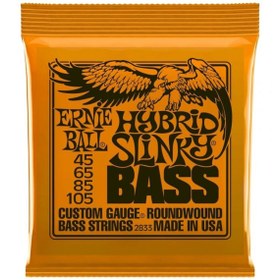 Resim Saatistan Hybrid Slinky Nickel Bas Gitar Teli 45-105, 4 Tellili, yüksek 