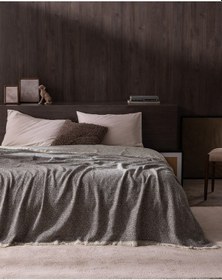 Resim Madame Coco Alpagny Çift Kişilik Battaniye - Gri Gri 