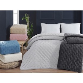 Resim Aksu Soft Vienna Çift Kişilik Yatak Örtüsü Seti 220x240 -mürdüm Mürdüm 