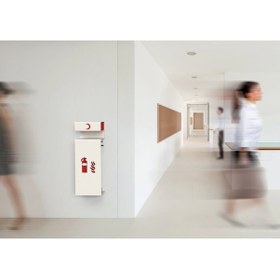 Resim Dekoratif Yangın Tüpü Askılığı Dolabı 