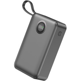 Resim Dexim DCA0071 20.000 mAh 65W Lightning-Type-C Kablolu Hızlı Şarj Taşınabilir Şarj Cihazı 