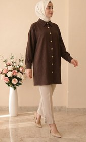 Resim Yarış Düğme Detaylı Dar Paça Pantolon 3345 - bej / 40 